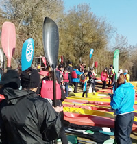 canoagem da foz do Alviela até à Ribeira de Santarém